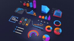 Dashboard con dati e grafici per l'analisi di strategie di marketing